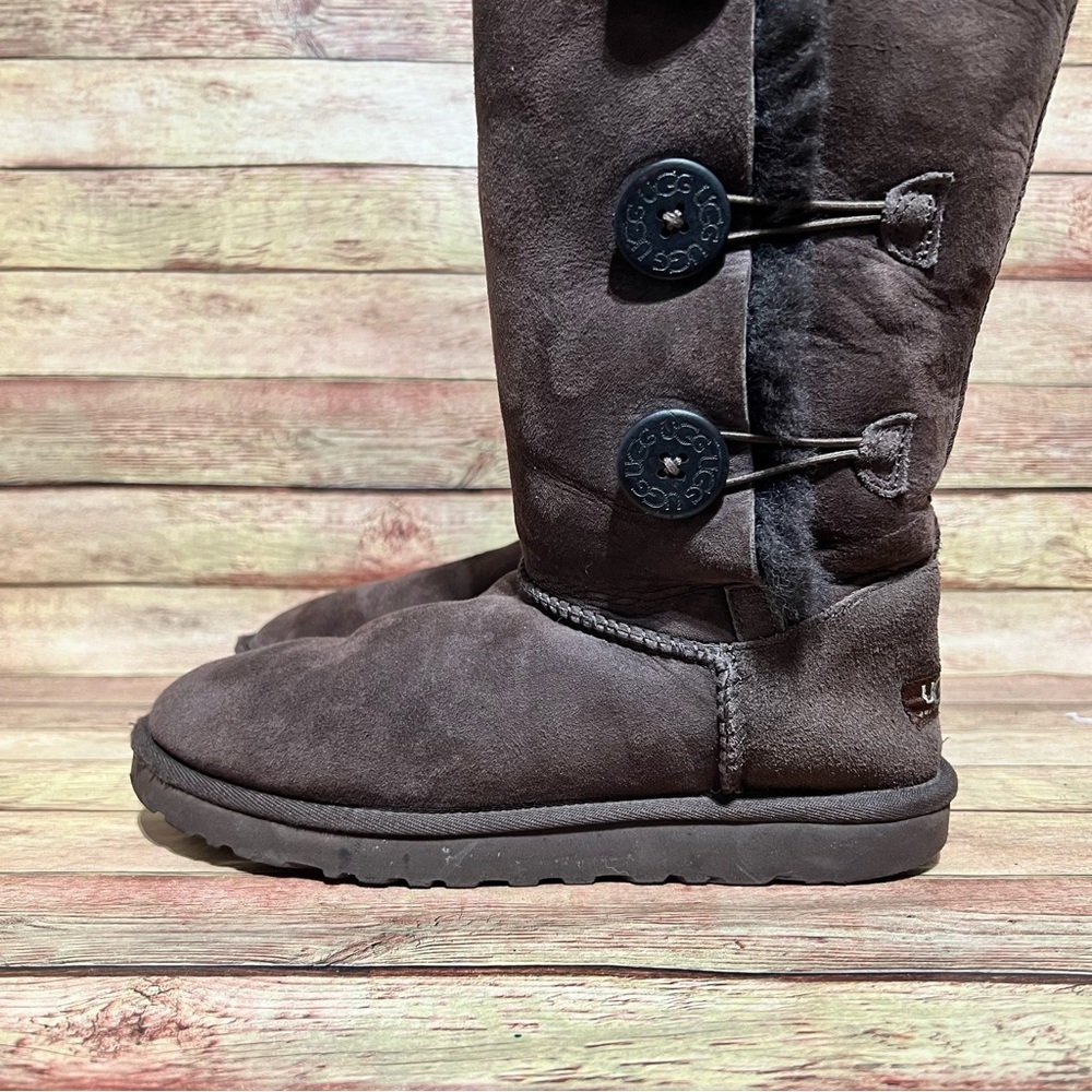 Ugg Brown Tripple Button Bailey Boots - image 2